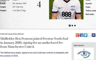 Profile of our player Ben Pearson